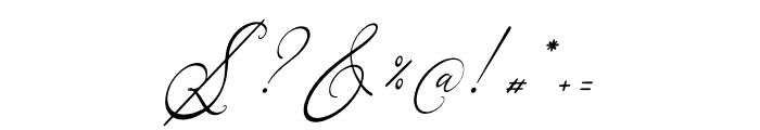 Centtriya Italic Font OTHER CHARS
