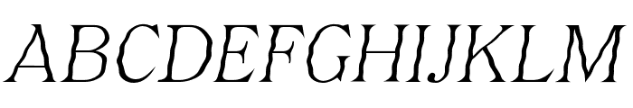 Ceramic Font Italic Font UPPERCASE