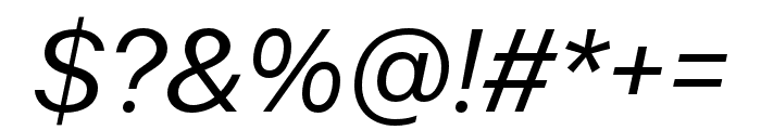 Certia-MediumItalic Font OTHER CHARS