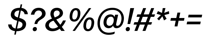 Certia-SemiBoldItalic Font OTHER CHARS