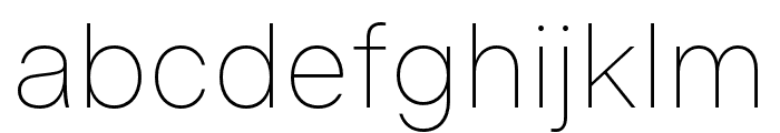 Certia-Thin Font LOWERCASE
