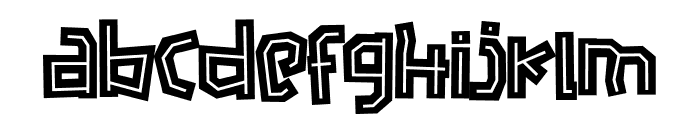 CertooN Lunar Font LOWERCASE