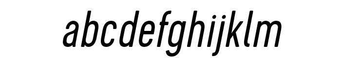 Cervo-LightItalic Font LOWERCASE