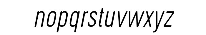 Cervo-ThinItalic Font LOWERCASE
