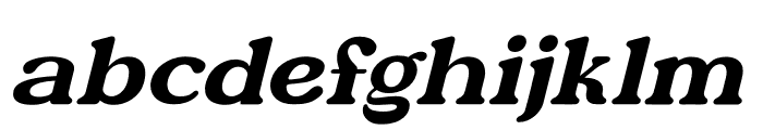 Cetlha Italic Font LOWERCASE