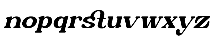 Cetlha Italic Font LOWERCASE