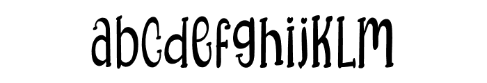 Cha-Chaa Font LOWERCASE