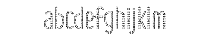 Chain Spirit Font LOWERCASE