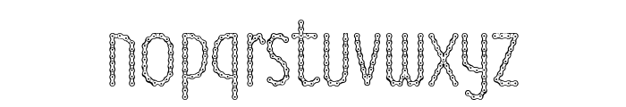 Chain Spirit Font LOWERCASE