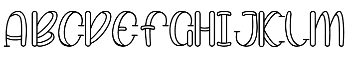 Chair Line Font UPPERCASE
