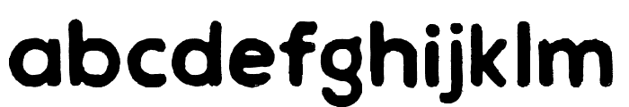 ChalifRough Font LOWERCASE
