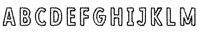 Chalk Freehand Black Font Reg Font LOWERCASE