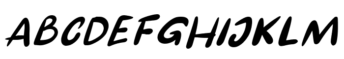 Chalk Kids Slant Regular Font UPPERCASE