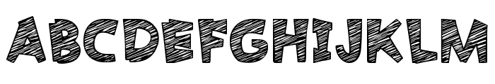 Chalk Scribble Regular Font UPPERCASE