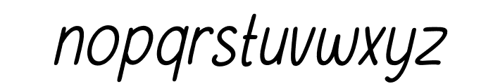 Chalksy Italic Font LOWERCASE