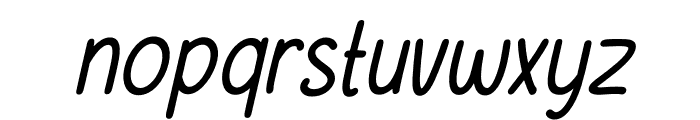 Chalksy Medium Italic Font LOWERCASE