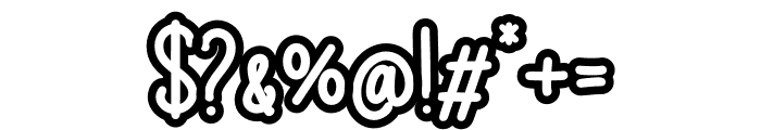 Chalksy Outline Bold Font OTHER CHARS