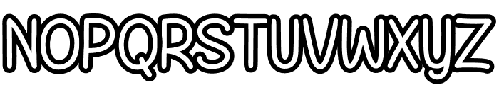Chalksy Outline Bold Font UPPERCASE