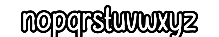 Chalksy Outline Bold Font LOWERCASE