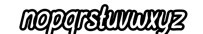 Chalksy Outline Extra Bold Italic Font LOWERCASE