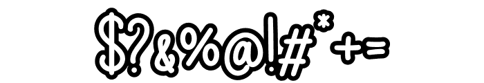 Chalksy Outline Medium Font OTHER CHARS