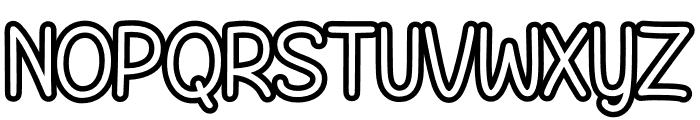 Chalksy Outline Medium Font UPPERCASE