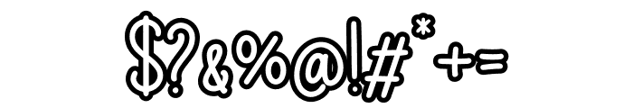 Chalksy Outline Font OTHER CHARS