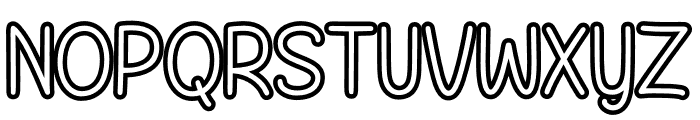 Chalksy Outline Font UPPERCASE