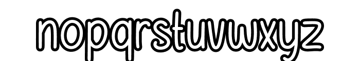 Chalksy Outline Font LOWERCASE