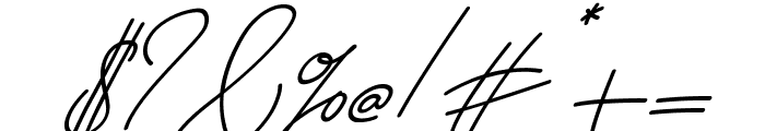 Challista Alternative Oblique Font OTHER CHARS
