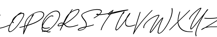 Challista Signature Obilique Font UPPERCASE