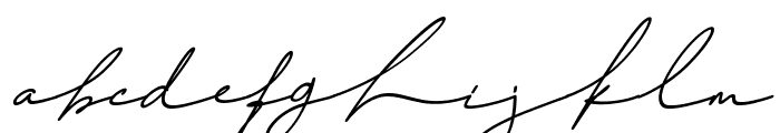 Challista Signature Obilique Font LOWERCASE
