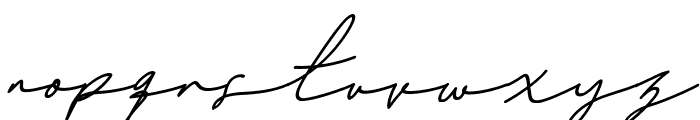 Challista Signature Obilique Font LOWERCASE