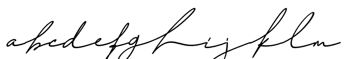 Challista-SignatureObilique Font LOWERCASE