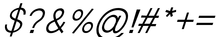 ChalonItalic Font OTHER CHARS