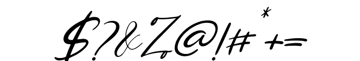 Chamelia Blinkar Italic Font OTHER CHARS