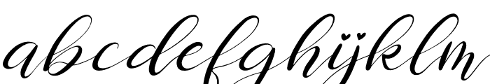 Chamelia Blinkar Italic Font LOWERCASE