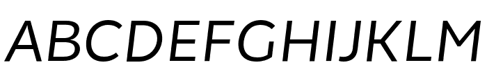 ChamfortFamily-Italic Font UPPERCASE