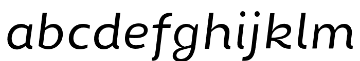 ChamfortFamily-Italic Font LOWERCASE