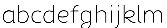 ChamfortFamily-Thin Font LOWERCASE