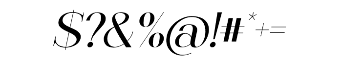 Champers Italic Font OTHER CHARS
