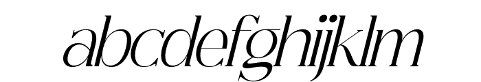 Champhin Italic Font LOWERCASE