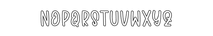 Champion Halloween Outline Font LOWERCASE