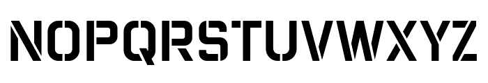 Champions Stencil Regular Font UPPERCASE