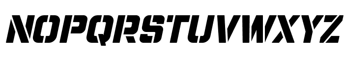 ChampionsStencil-BoldSlanted Font UPPERCASE