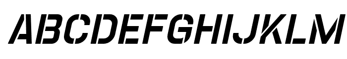 ChampionsStencil-Slanted Font UPPERCASE