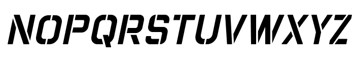 ChampionsStencil-Slanted Font UPPERCASE