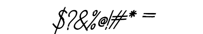Chandry Italic Regular Font OTHER CHARS