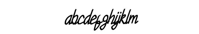 Chandry Italic Regular Font LOWERCASE
