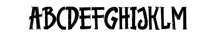 Chaplong Scribble Font UPPERCASE